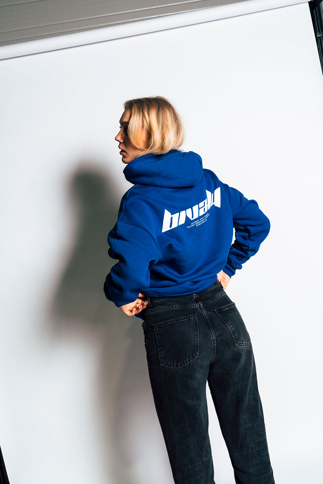 Bivaly Hoody Cobalt Blue - With Back Logo