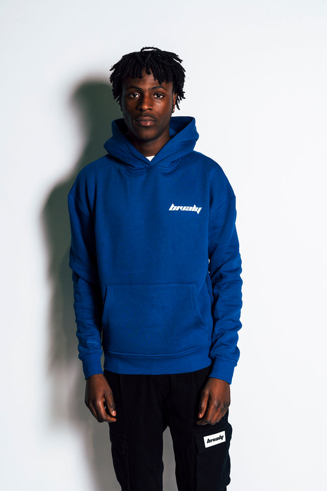 Bivaly Hoody Cobalt Blue - With Back Logo