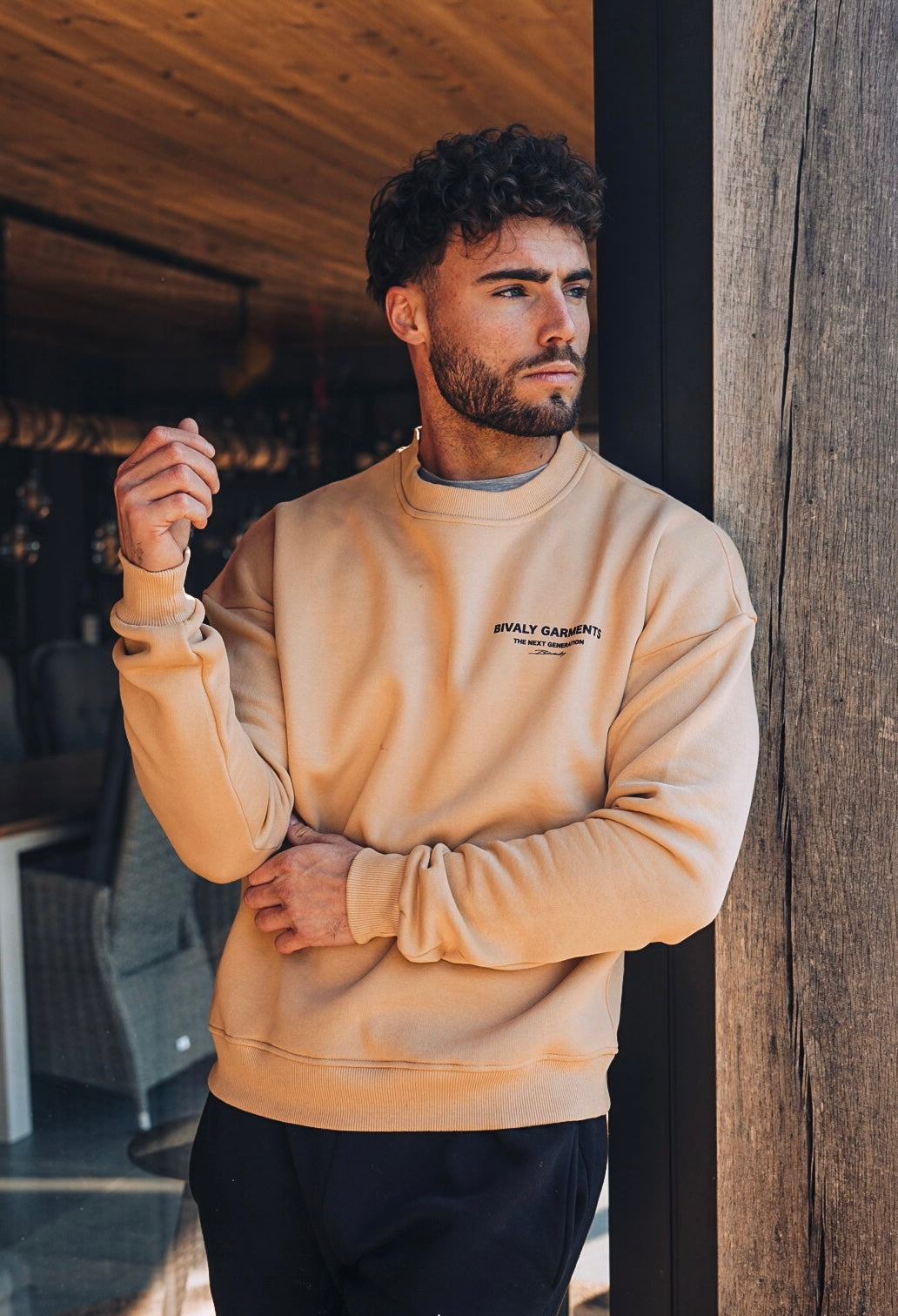 Bivaly Garments Soft-Touch CrewNeck Beige SS23